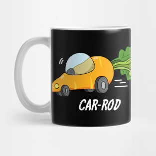 Car-Rod Cute Carrot Hot Rod Pun Mug